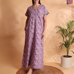 G4Girl Printed Maxi Nightdress-picture-41