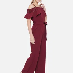 OTIRA Women Basic Jumpsuit with Embellished image 4