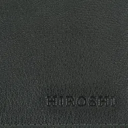 HIROSHI Men Leather Two Fold Wallet image 5