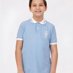 KATE & OSCAR Boys Solid Polo Collar Cotton T-shirt-picture-12