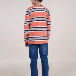 KiddoPanti Boys Striped T-shirt with Trousers image 4