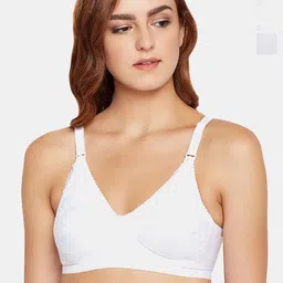 Bodycare Pack Of 3 Full Coverage Cut and Sew Anti Bacterial Cotton Non Padded Feeding Bra image 1