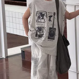 LULU & SKY Boys Washed Loose Fit Shorts image 3