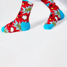 Happy Socks Pattered Cotton Calf Length Socks image 2