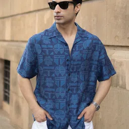 Powerlook Men Tartan Checks Opaque Printed Casual Shirt-image-75