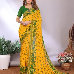 Moda Rapido Ethnic Motifs Poly Georgette Saree-picture-15