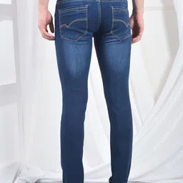 Canary London Men Smart Skinny Fit Low-Rise Light Fade Printed Stretchable Jeans image 4