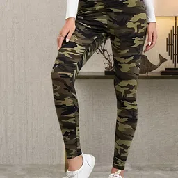 Moda Rapido Women Camouflage Printed Trousers-picture-29