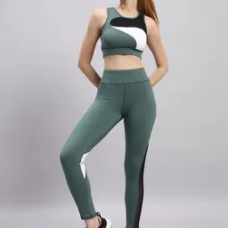 Label nyc apparel Color-Blocked Slim-Fit Rapid-Dry Tights image 3