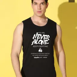 WOOSTRO Men Pack of 2 Typography Printed Round Neck Cotton Slim Fit T-shirts-picture-31