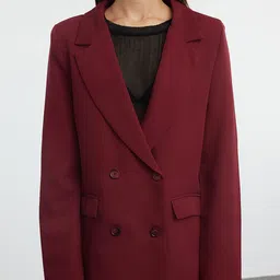 Trendyol Slim-Fit Double Breasted Blazer-image-93