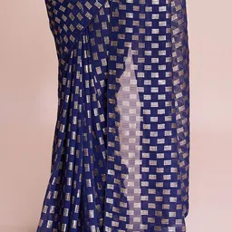 FashionsEye Embellished Sequinned Pure Georgette Saree image 5