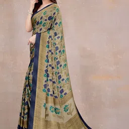 KALINI Floral Poly Chiffon Saree image 2