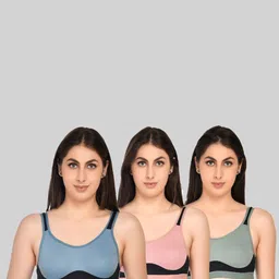Kinza soft. Colourblocked Bra Full Coverage Underwired-picture-11