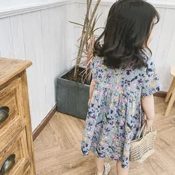 LULU & SKY Floral Print Fit & Flare Dress image 4