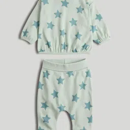mothercare Boys Printed Long Sleeves Pure Cotton T-shirt With Joggers-image-25