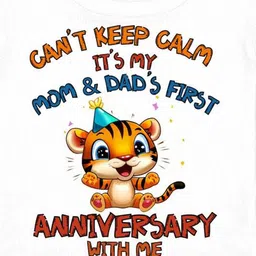 Arvesa Mom & Dad Anniversary With Me Printed Bodusuit image 3