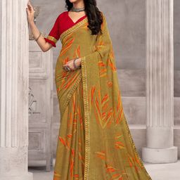 LeeliPeeri Designer Floral Pure Chiffon Saree-picture-47