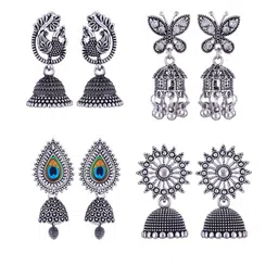 Sangria Alloy Silver-Plated Earrings-picture-30