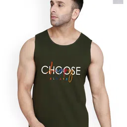 SLOWLORIS Men Pack Of 2 Printed Bio-Wash Combed Cotton Gym Vest-picture-32