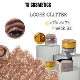 TS COSMETICS Loose Glitter Popping Pigment High Shine Eyeshadow - Water image 5