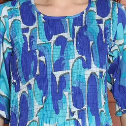 Aawari Women Printed Pure Cotton Anarkali Kurta image 3