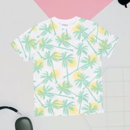 Pantaloons Junior Boys Floral Printed Extended Sleeves Tropical Pockets T-shirt-picture-4