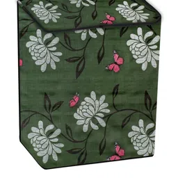 The Furnishing Tree Green Printed Washing Machine Cover image 4