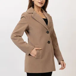 ELEVEIGHT Single-Breasted Notched Lapel Collar Coat image 5