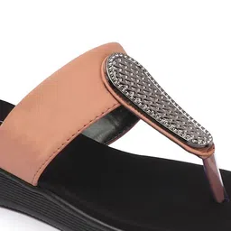 CHINRAAG Women Embellished Open Toe Flats image 4