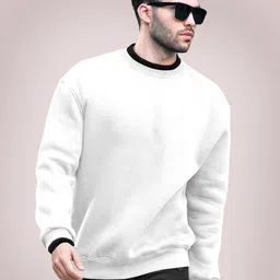 TRIPR Men Solid Round Neck Full Sleeve Pullover Regular Sweatshirt-image-4