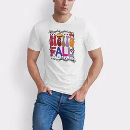 Seekbuylove Men Typography Printed Bio Finish T-shirt image 5
