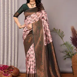 Vastravatika Woven Design Zari Art Silk Kanjeevaram Saree-picture-18