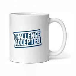 Mr UVD White Typography Printed Ceramic Glossy Mug 350 ml image 5