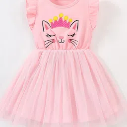 YK Girls Embroidered Fit and Flare Dress-image-55