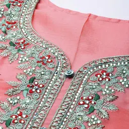Suha Embroidered Unstitched Dress Material image 4