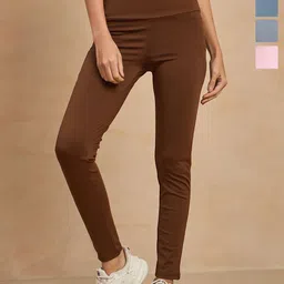 COLOR CAPITAL Women Pack of 4 Skin Fit Antimicrobial Tights-picture-14