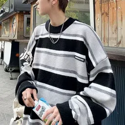 StyleCast Men Striped Pullover image 2