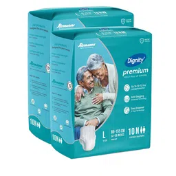 Dignity Set Of 2 Disposable Adult Diapers - L - 10 Pcs Each-picture-35