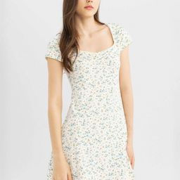 DeFacto Women Floral Prin Sweetheart Neck MiniSheath Dress-picture-49