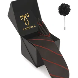 TADWILL Men Striped Broad Tie-picture-36