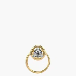 VALANOVA Women Hallmarked 14K Yellow Gold Nosepin Diamond-picture-20
