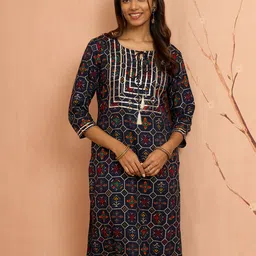 VASTRAMAY Women Ethnic Motifs Printed Kurta-image-64