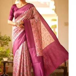 Aalinganam Floral Art Silk Saree-picture-41