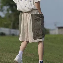 KPOP Men Colourblocked Technology Shorts image 2