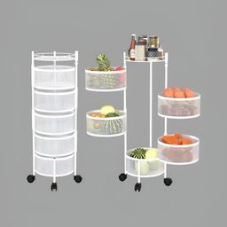 Aura White Set of 2 Regular Multi-Utility Organisers-picture-47