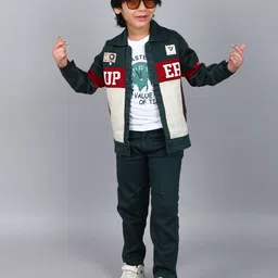 BAESD Boys Printed Round Neck T-shirt With Trouser & Jacket-picture-30