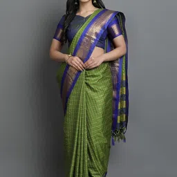 DIVASTRI Woven Design Zari Dharmavaram Saree-picture-33