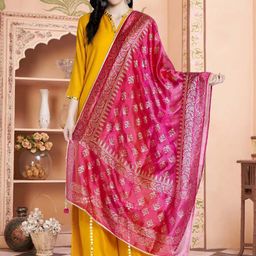 Moda Rapido Floral Printed Gotta Patti Dupatta-picture-40