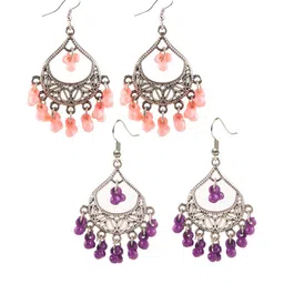Creative Frogs Women Silver-Plated Alloy Jhumkas-image-87